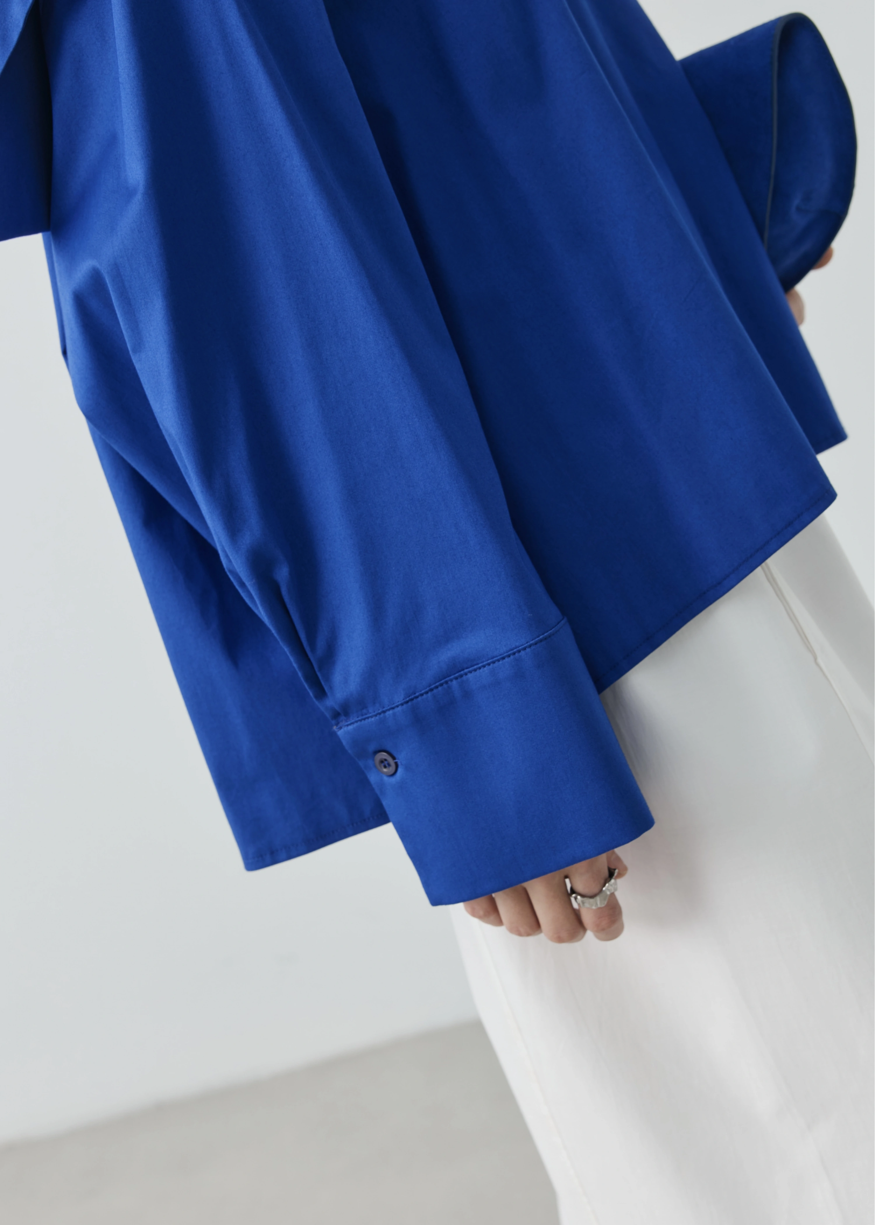 RUBY CAPE BLUZ SAKS MAVİ