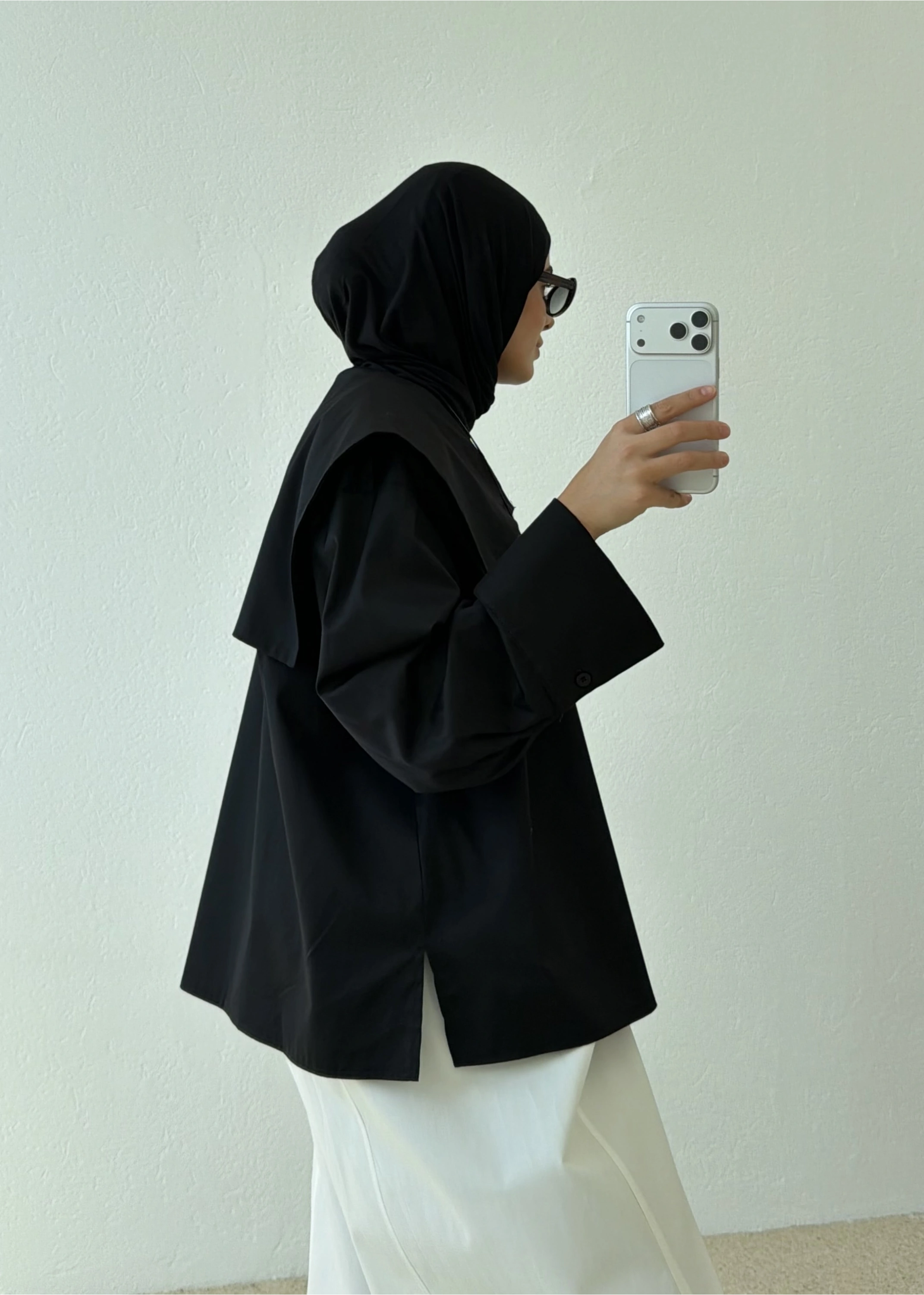 RUBY CAPE BLUZ SİYAH