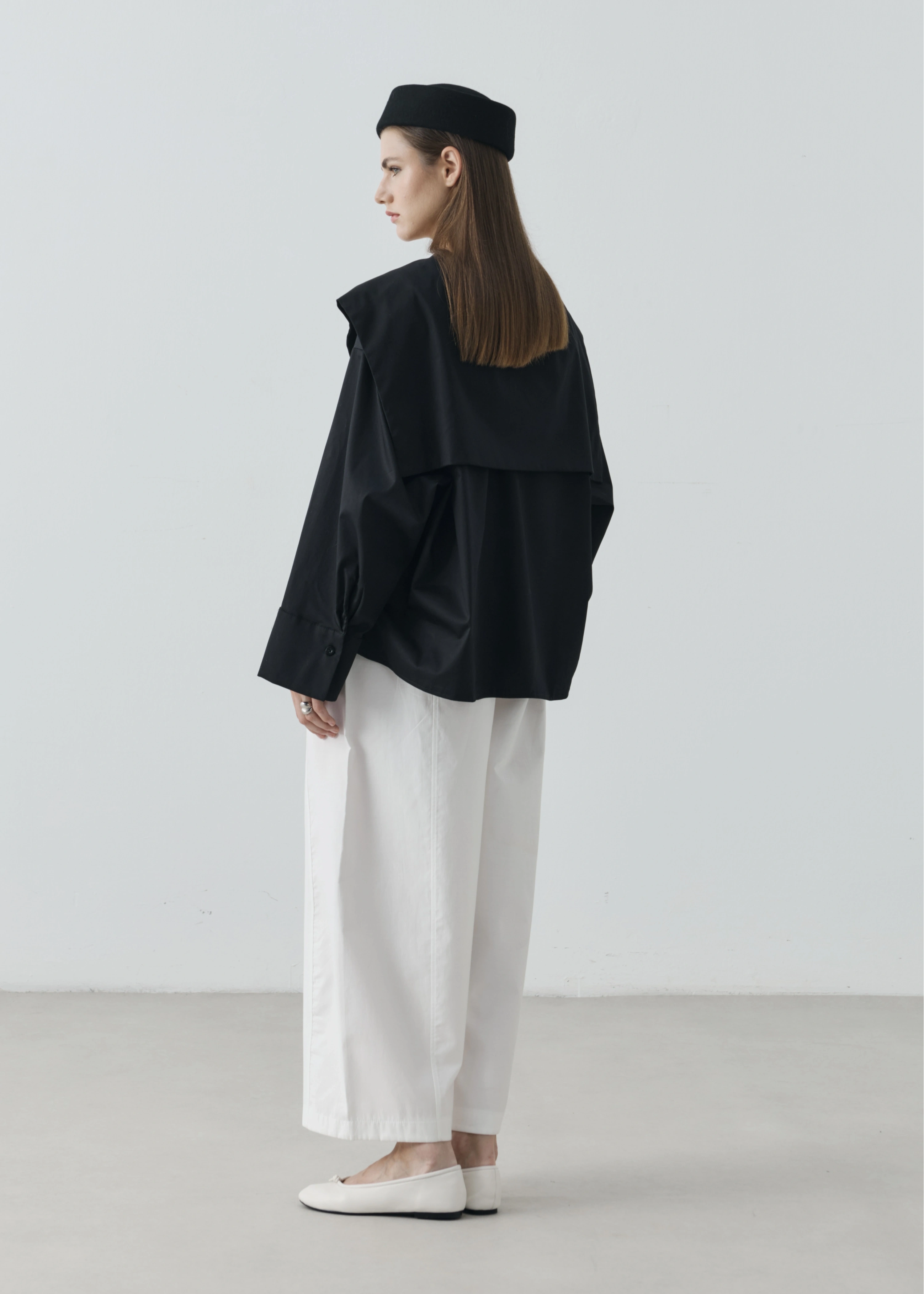 RUBY CAPE BLUZ SİYAH