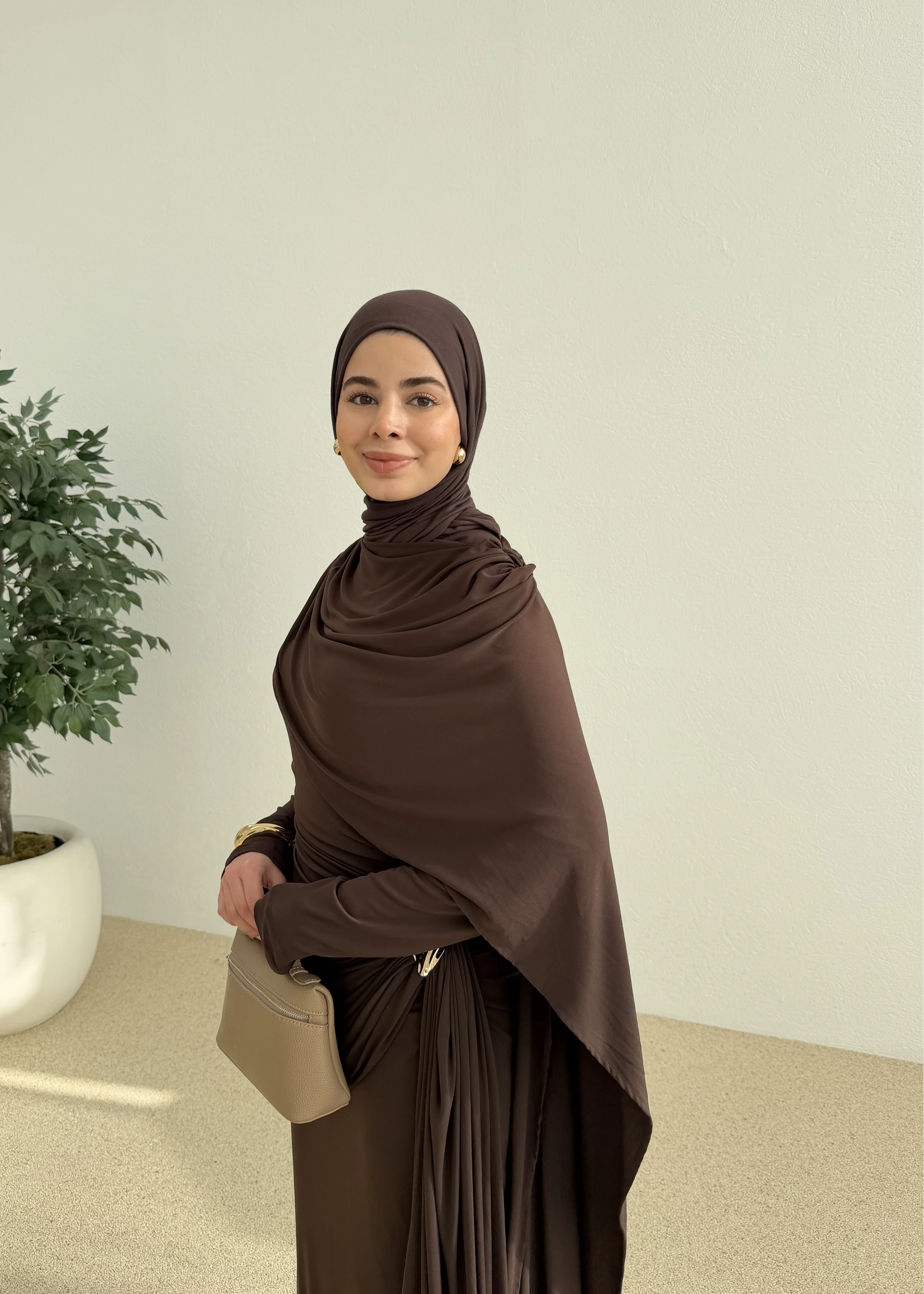 SANDY ARABİC ELBİSE ACI KAHVE