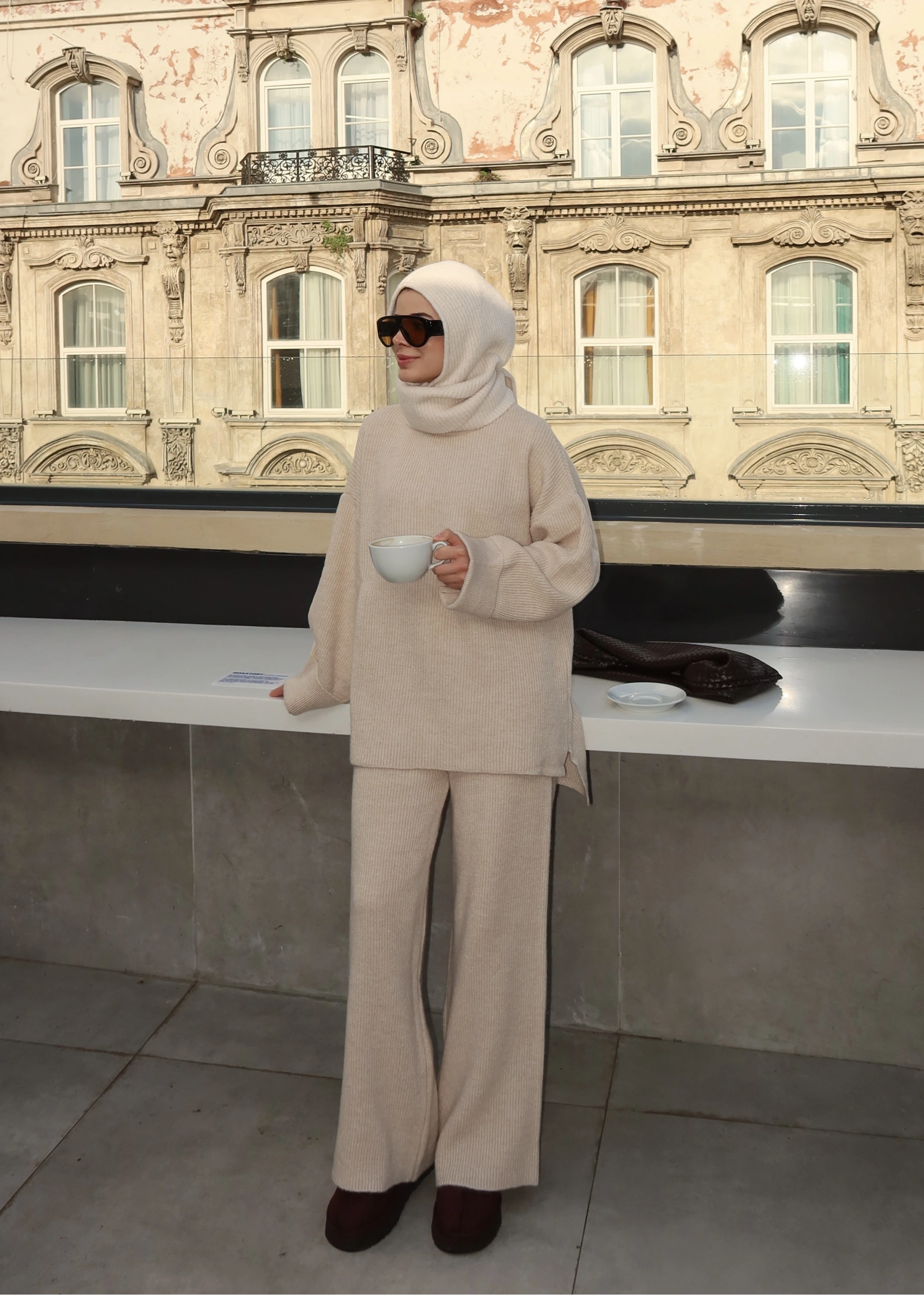 SIK DOKUMA PREMİUM TRİKO TAKIM bej