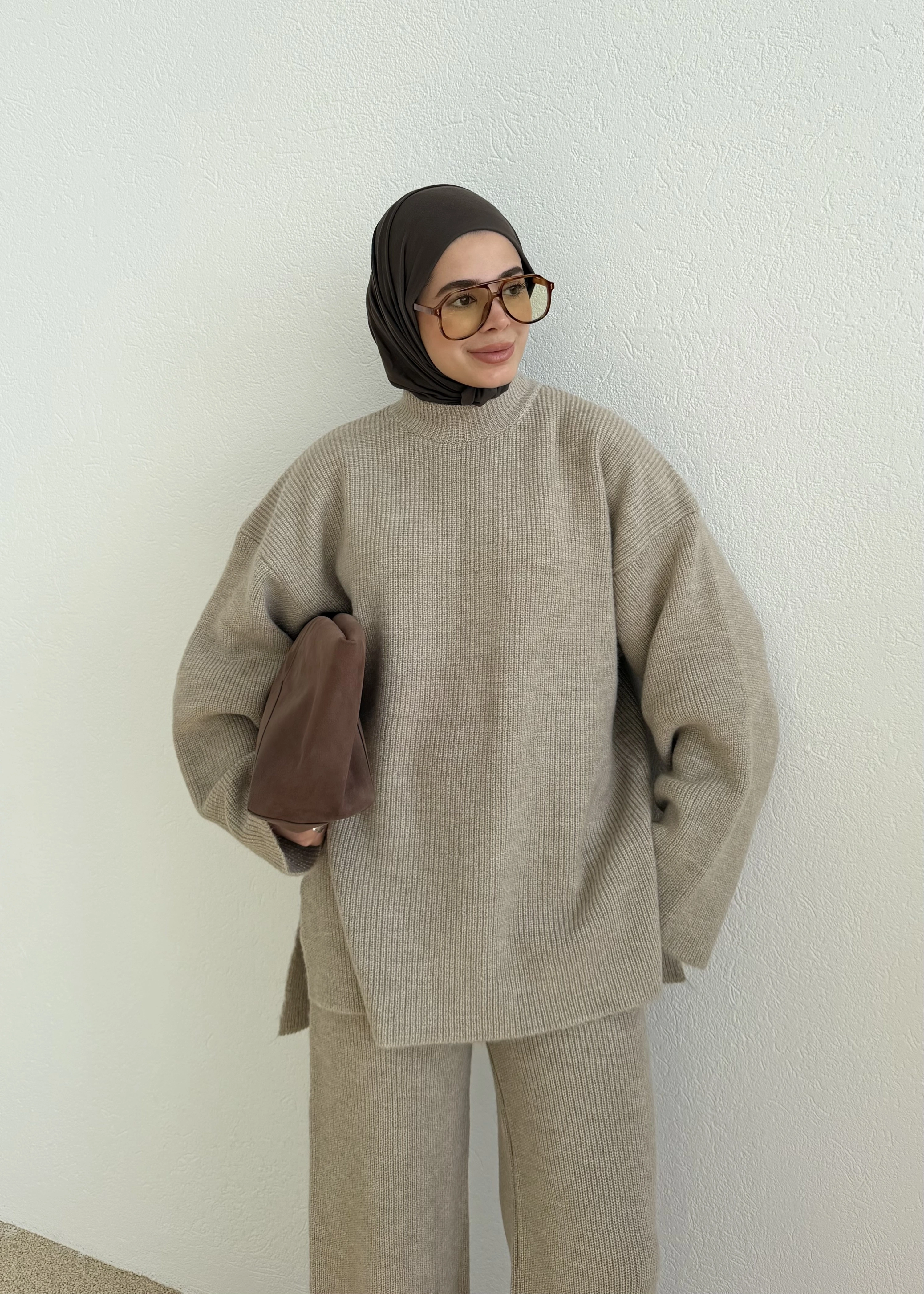 SIK DOKUMA PREMİUM TRİKO TAKIM VİZON