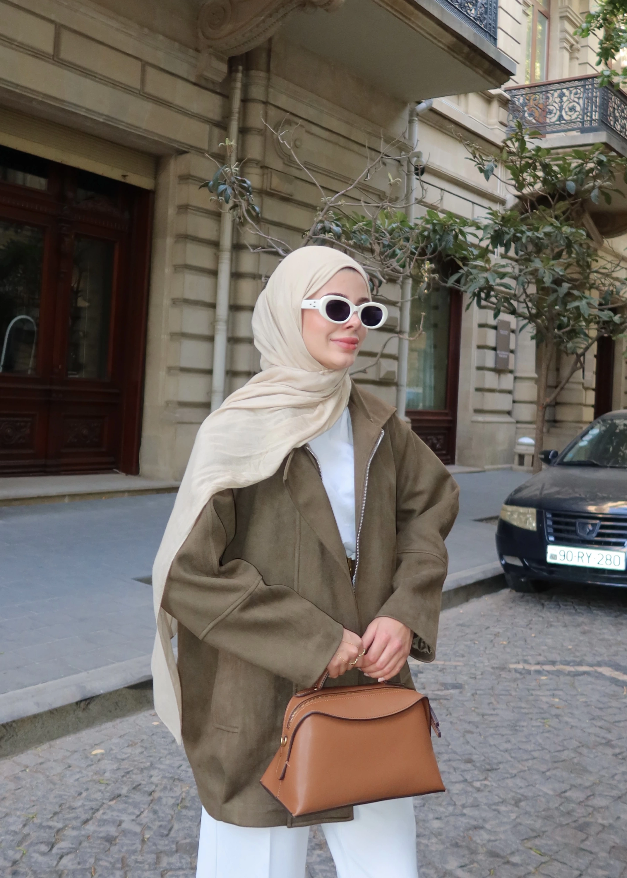 SÜET BOMBER CEKET yeşil