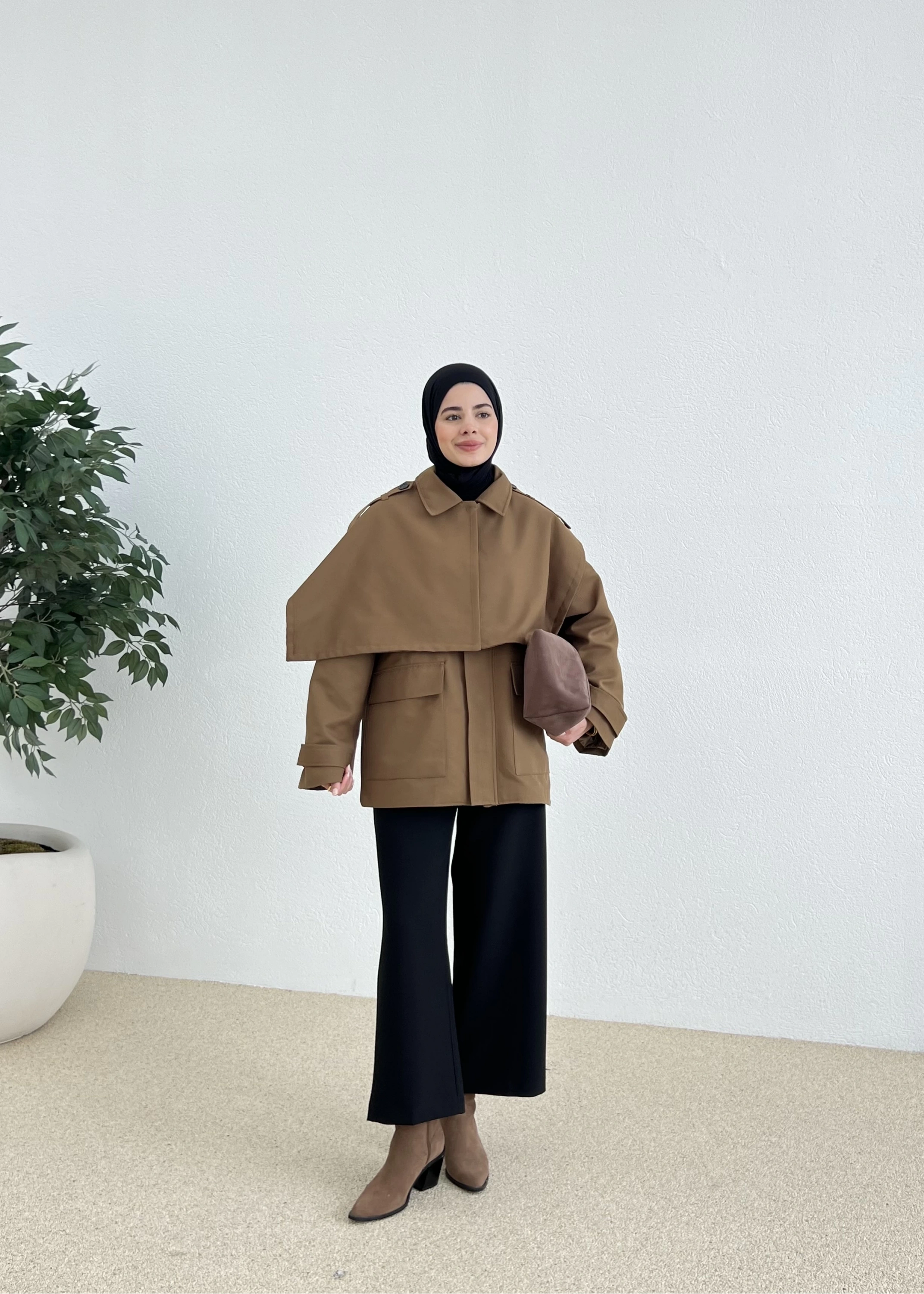 TASARIM TRENÇKOT camel
