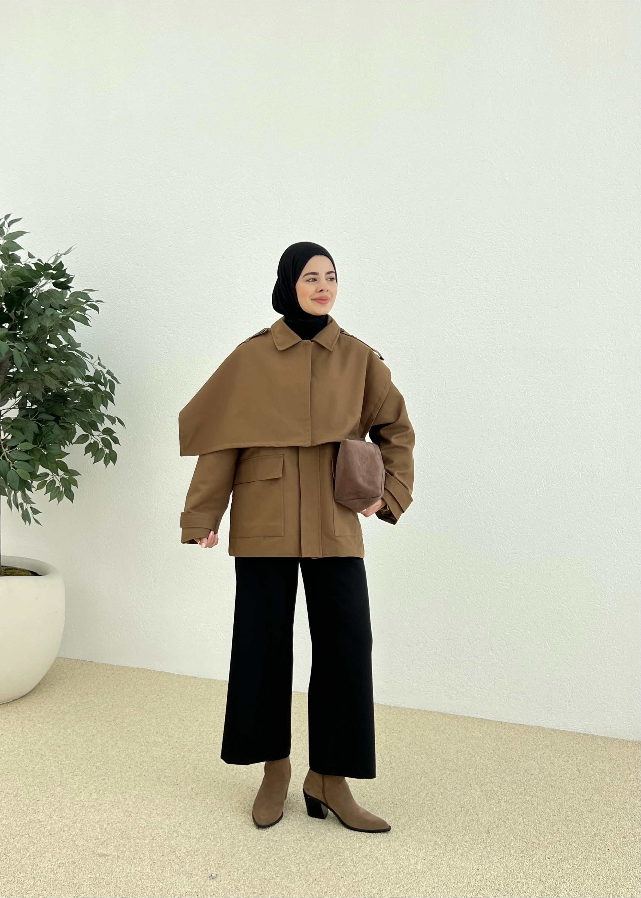 TASARIM TRENÇKOT camel