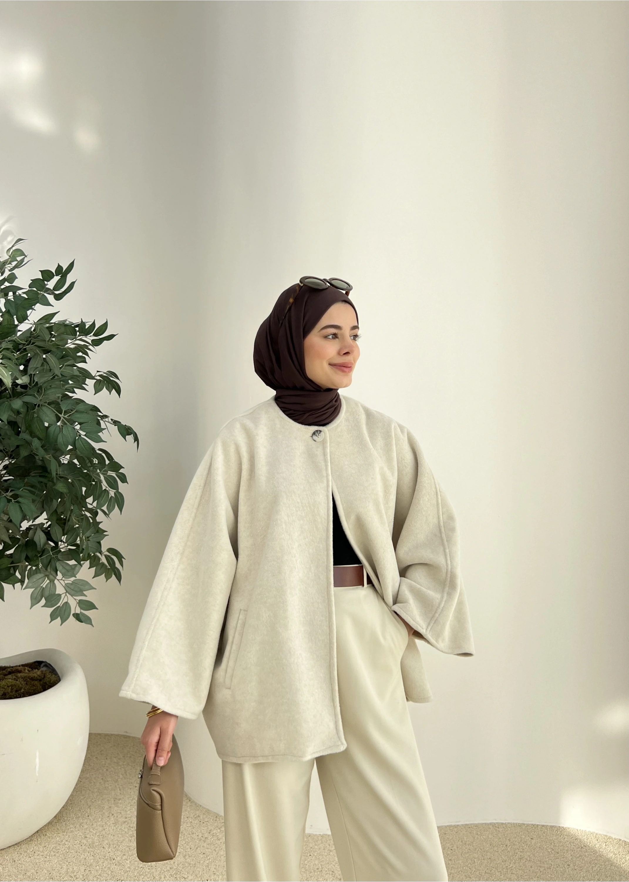 TEK DÜĞME iTHAL PREMİUM ASTARSIZ KABAN bej