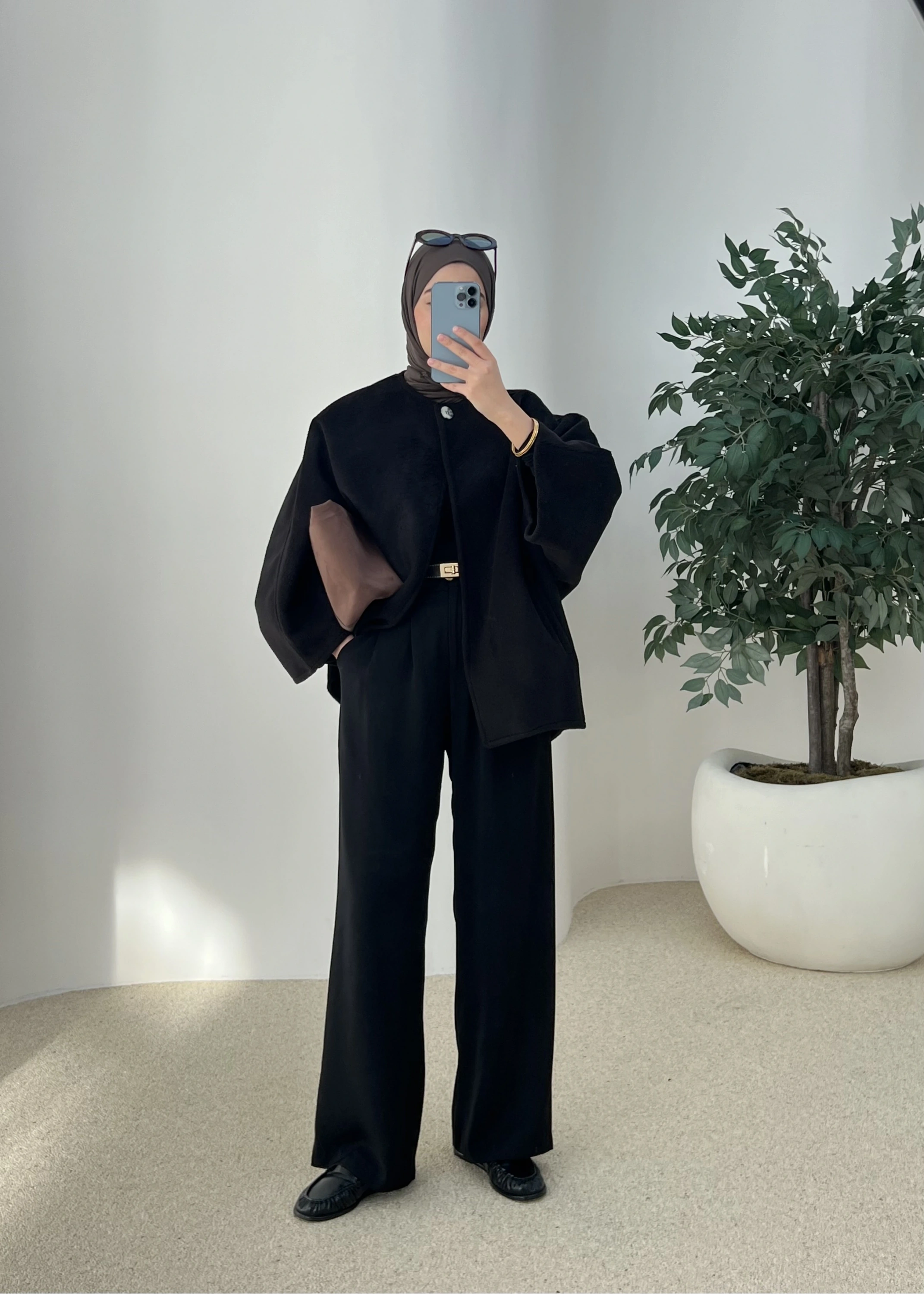 TEK DÜĞME iTHAL PREMİUM ASTARSIZ KABAN siyah