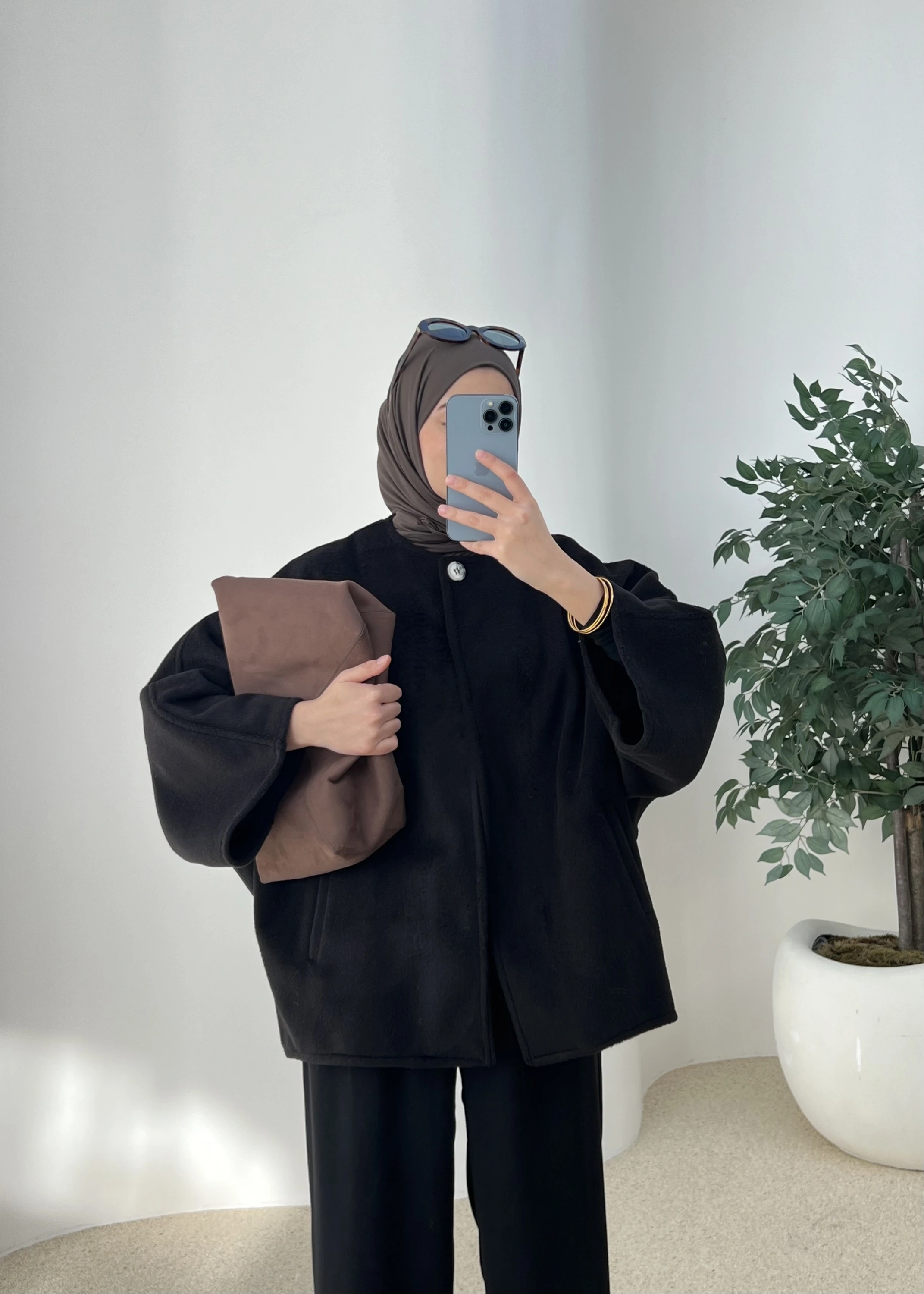 TEK DÜĞME iTHAL PREMİUM ASTARSIZ KABAN siyah