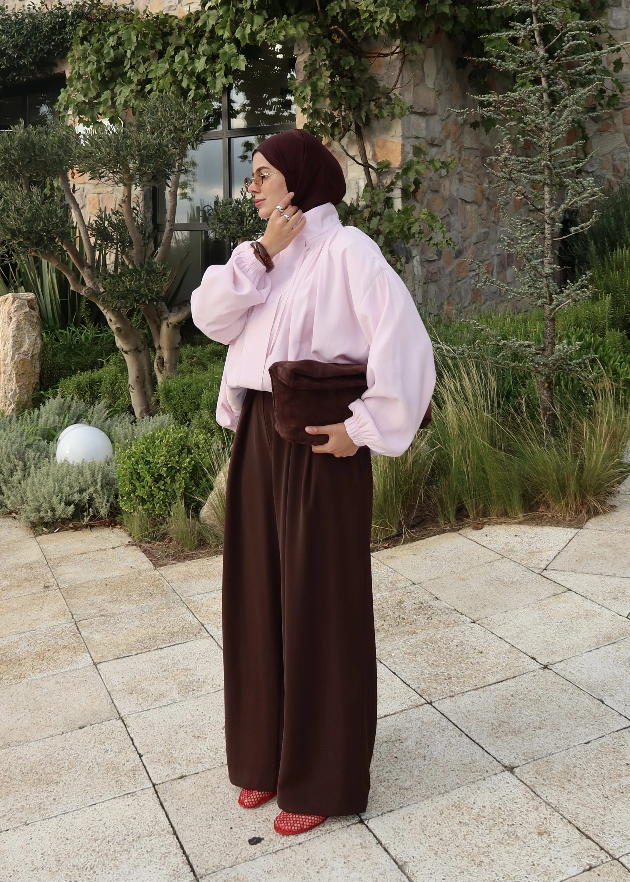 TENSEL BOMBER CEKET TOZ PEMBE