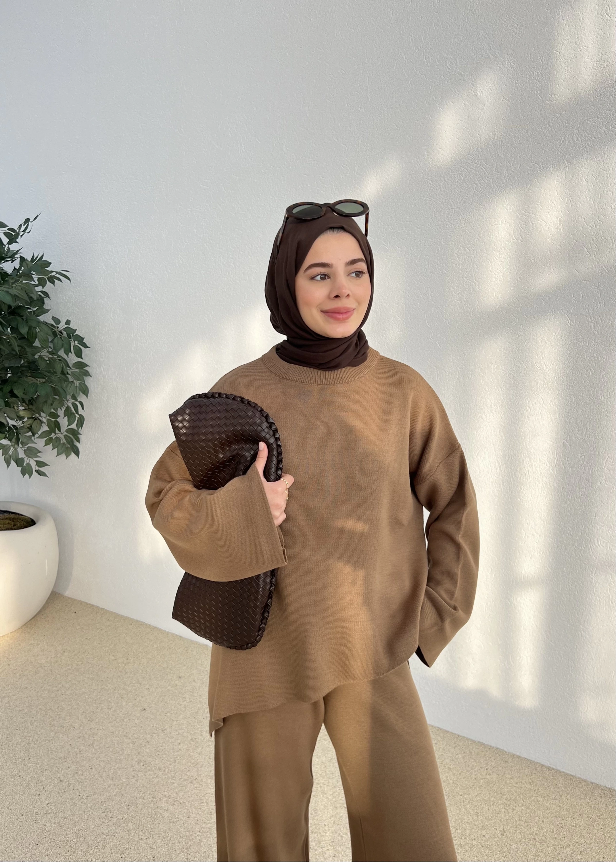 TRİKO TAKIM camel