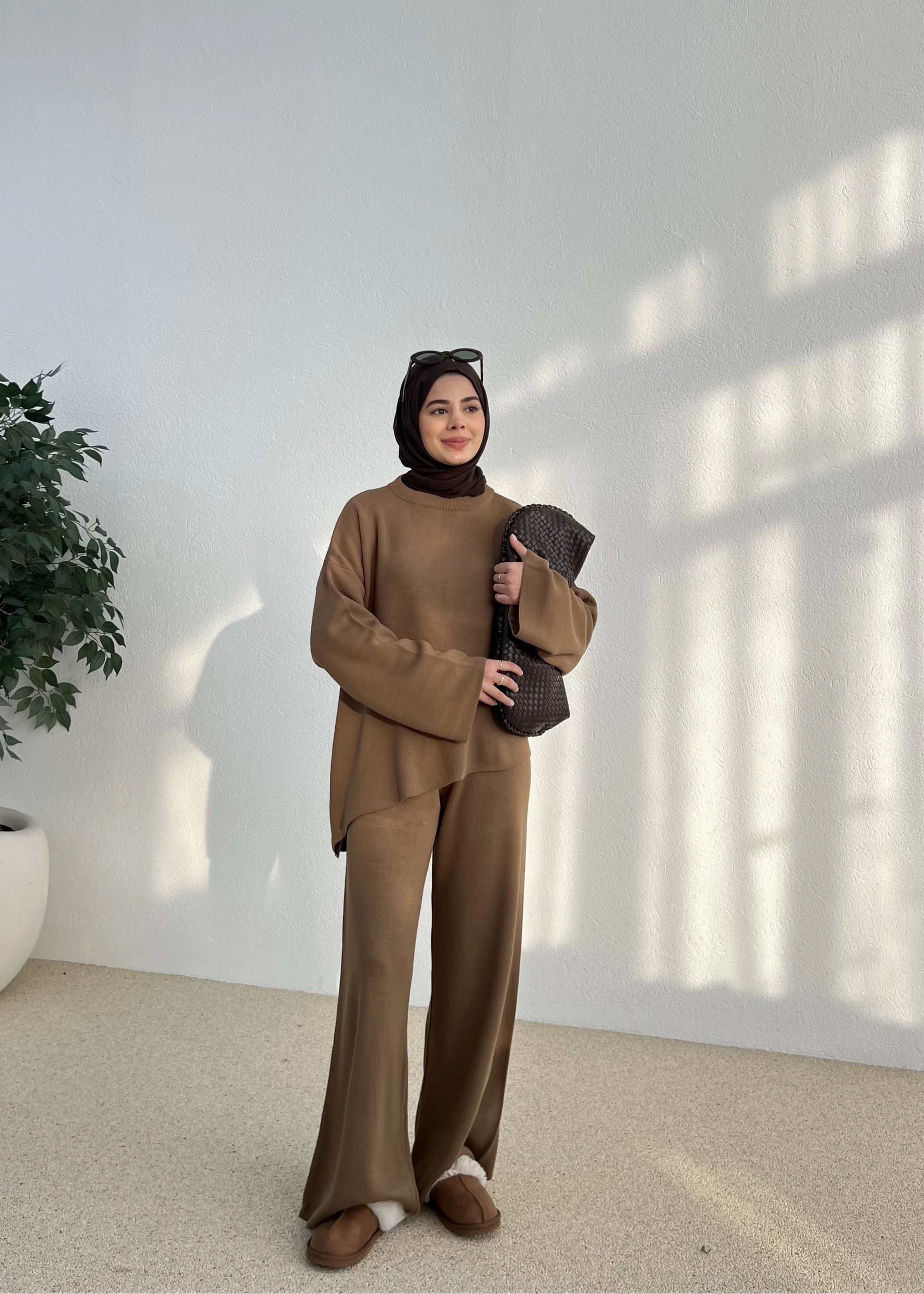 TRİKO TAKIM camel