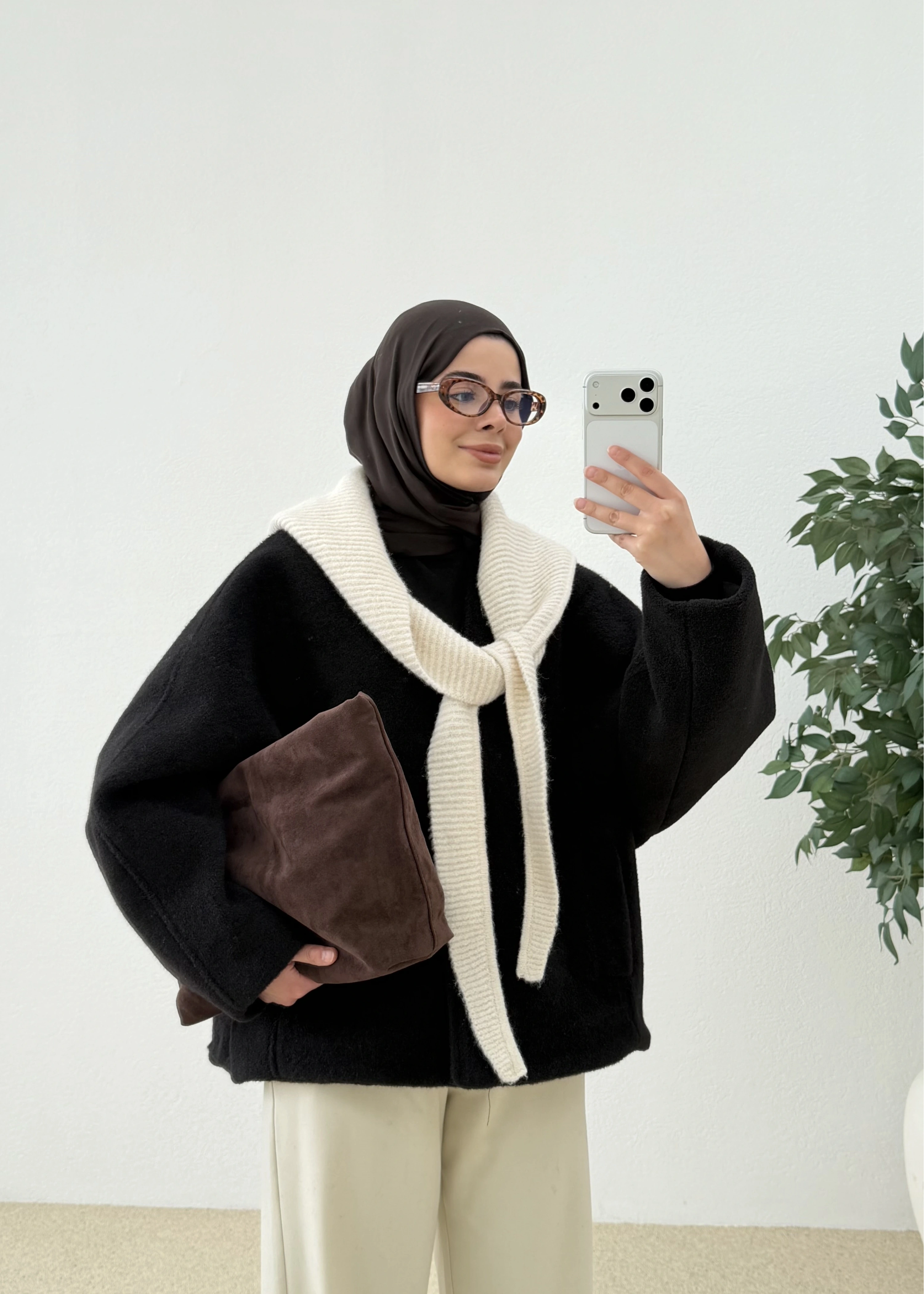 V YAKA PREMİUM KABAN siyah