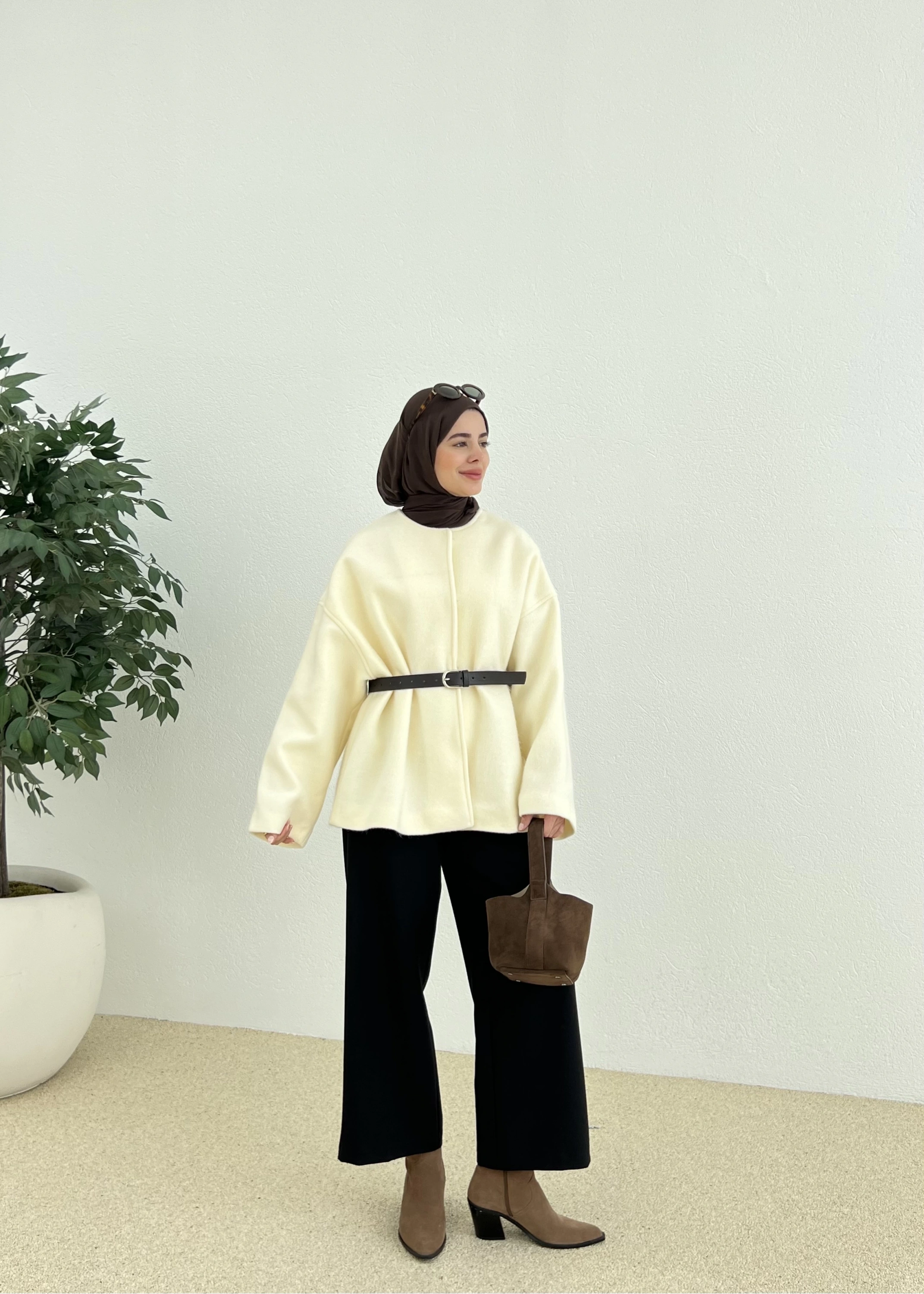 X1 PREMİUM oversize kaşe kaban