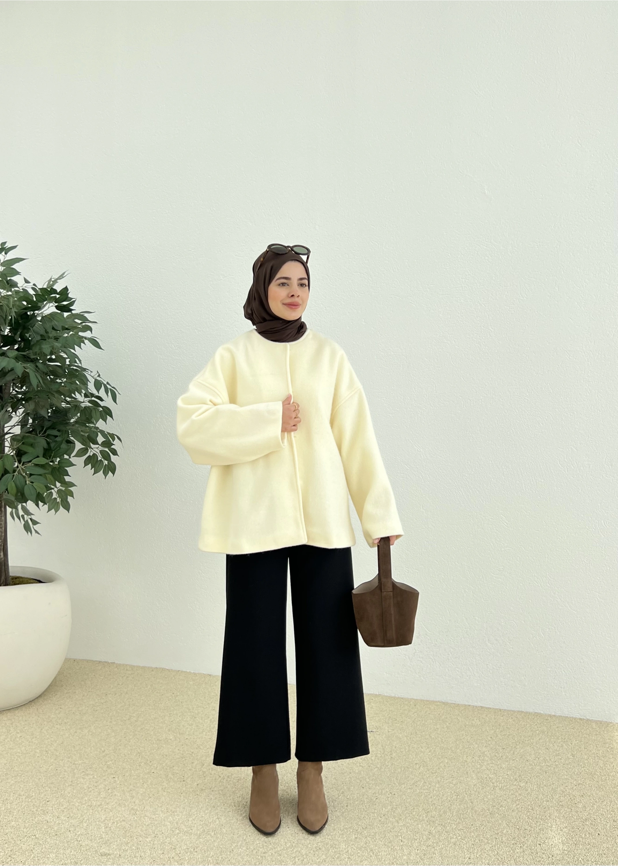 X1 PREMİUM oversize kaşe kaban