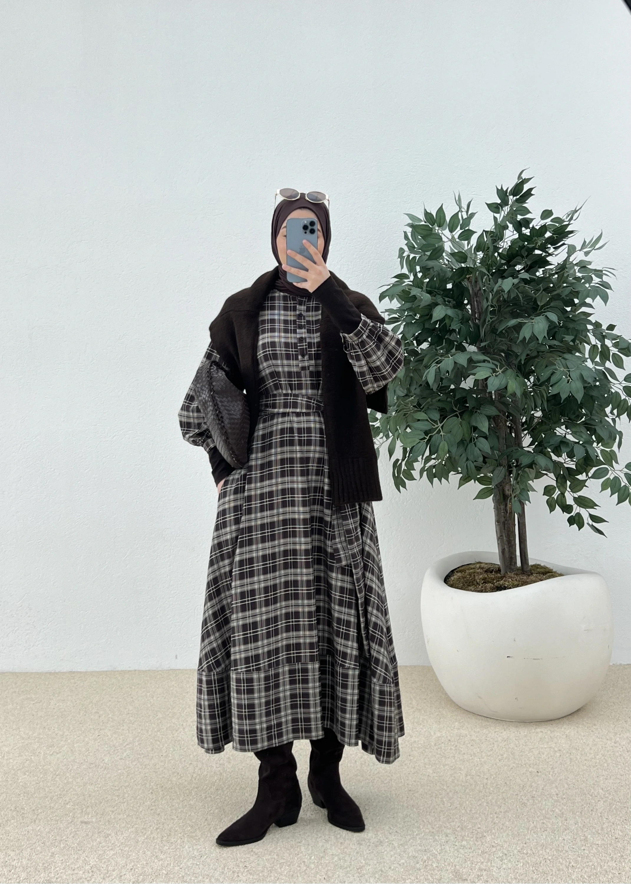 ZR ELBİSE pll KAHVE GEÇİŞLİ