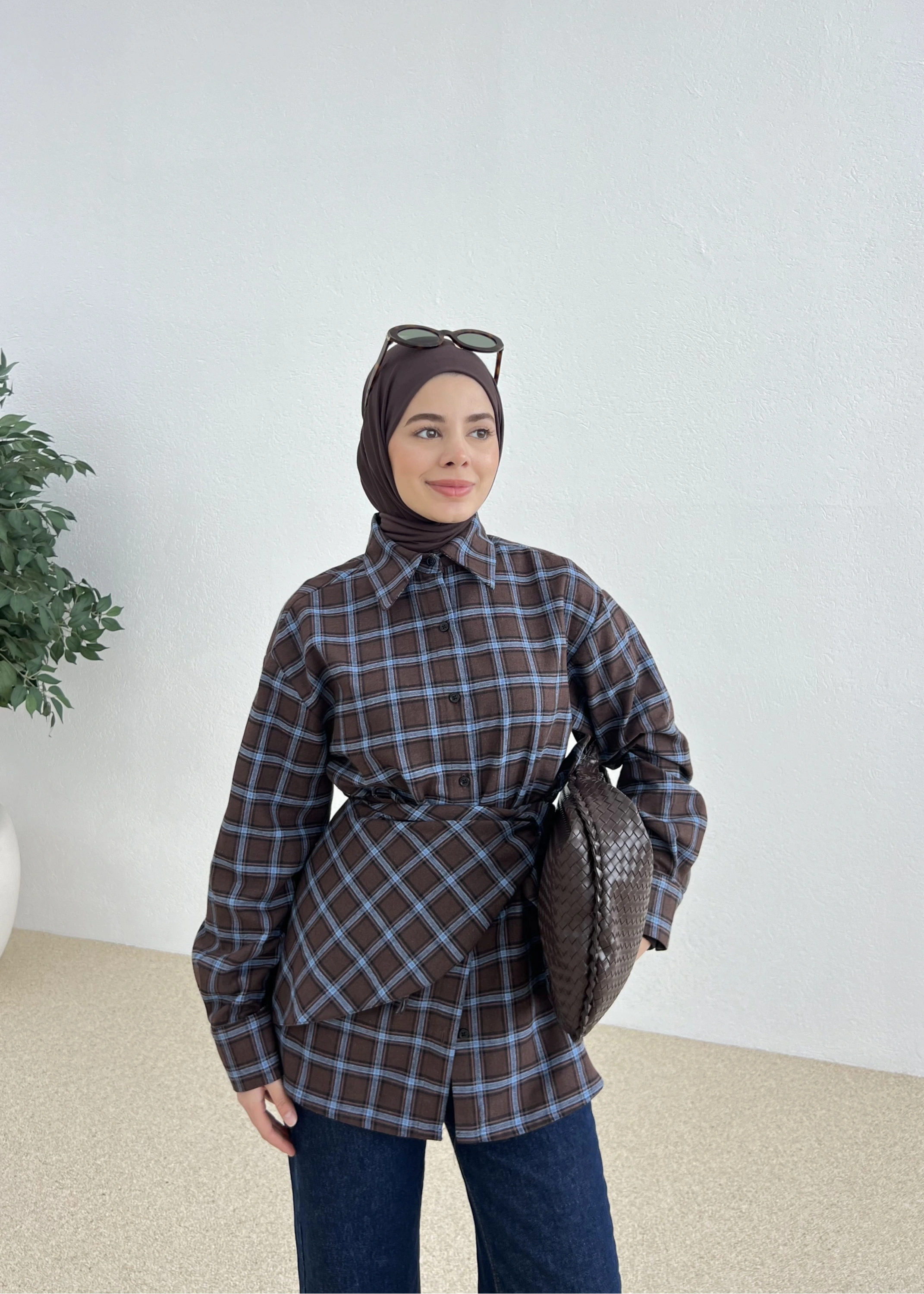 Zr GÖMLEK mavi geçişli