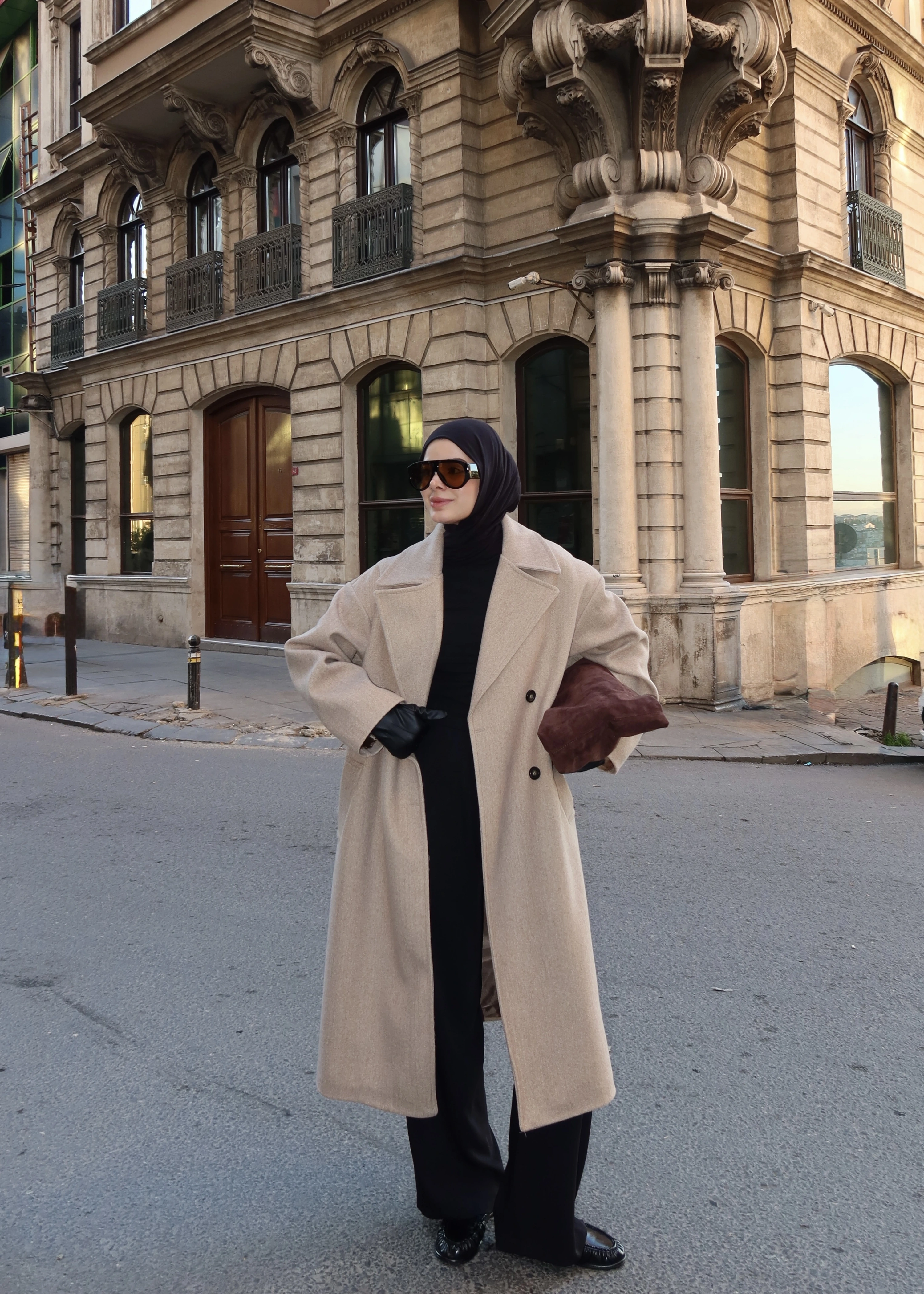 ZR MUADİLİ OVERSİZE ASTARLI KABAN bej