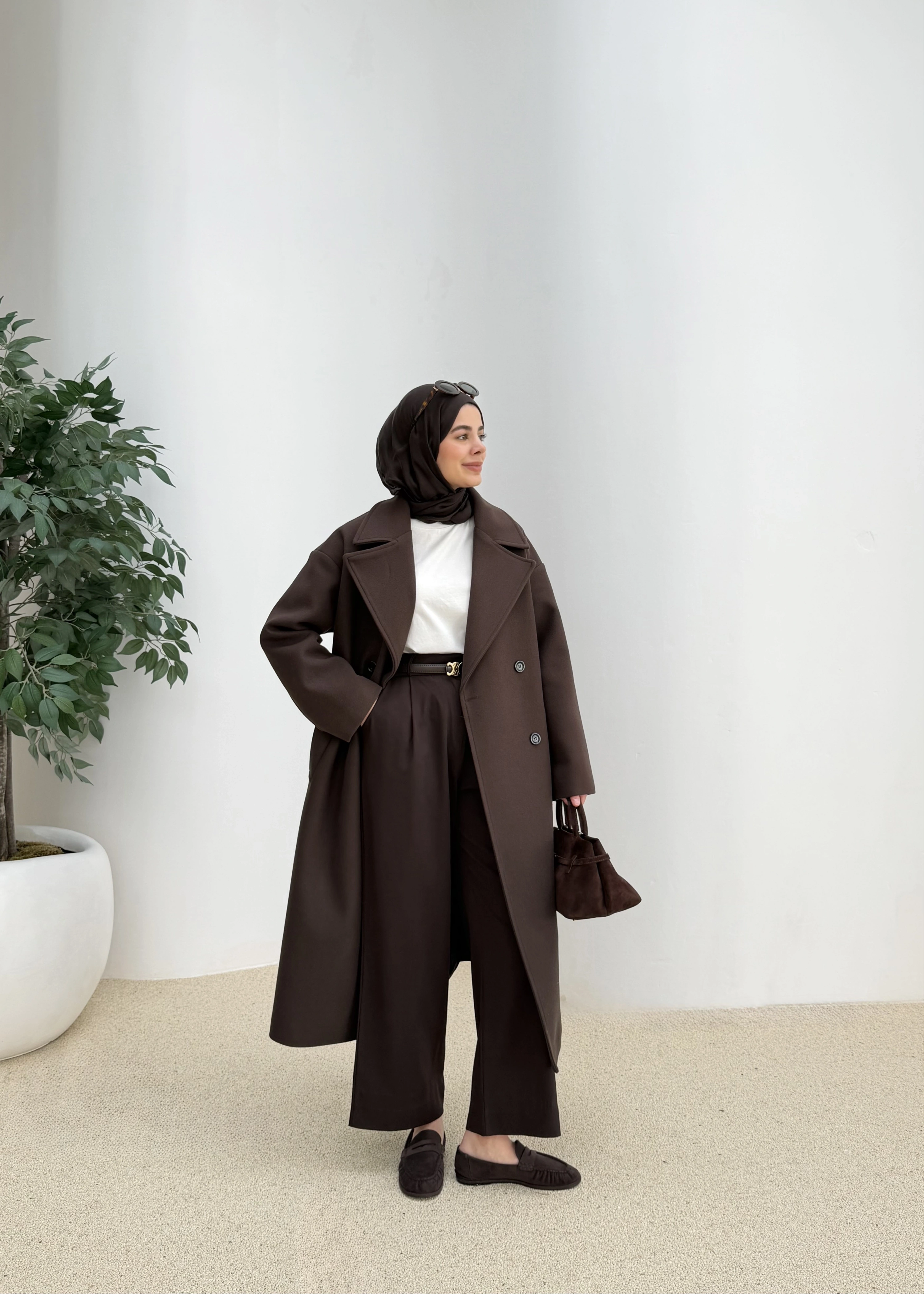 ZR MUADİLİ OVERSİZE ASTARLI KABAN KAHVEACI