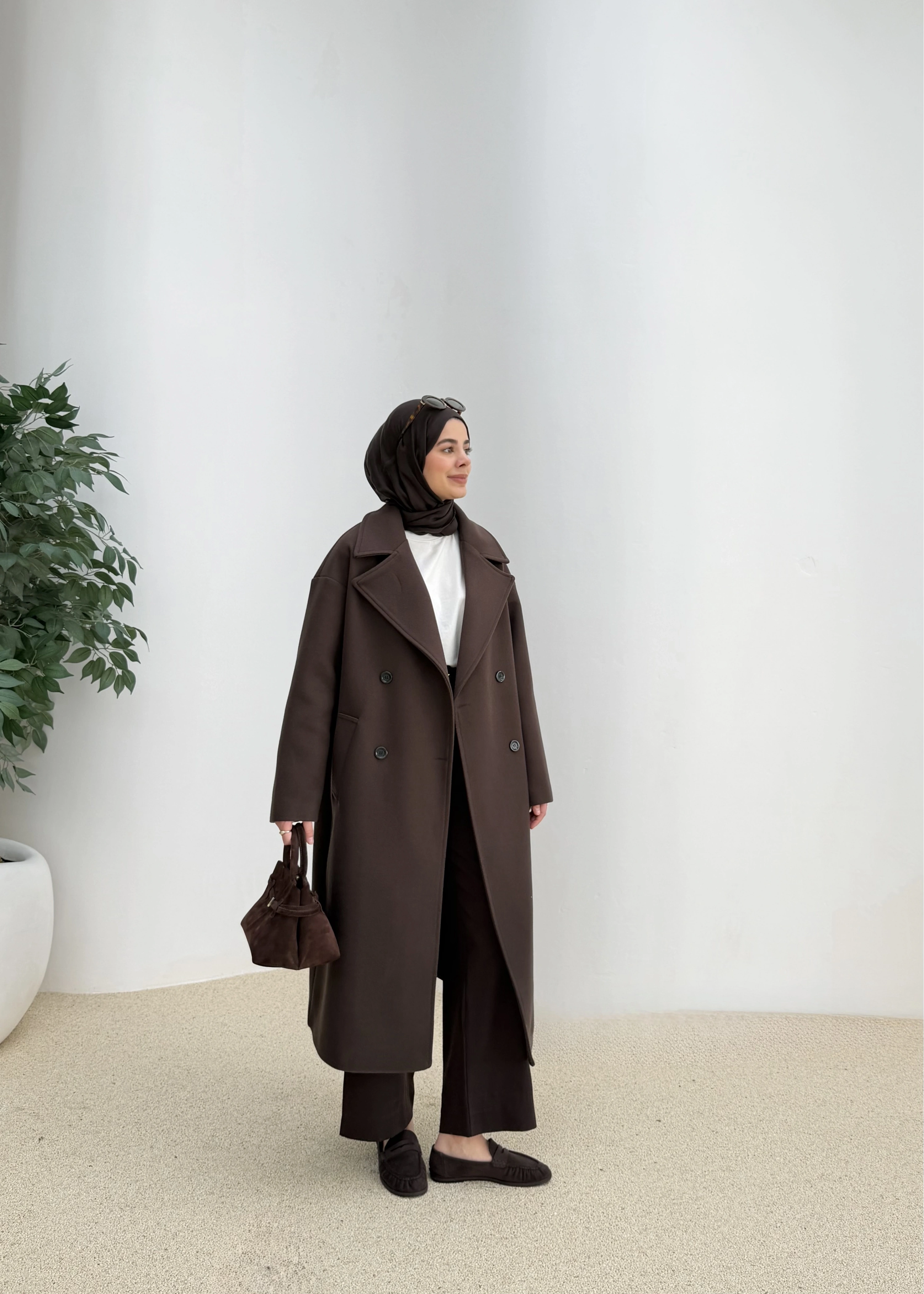 ZR MUADİLİ OVERSİZE ASTARLI KABAN KAHVEACI