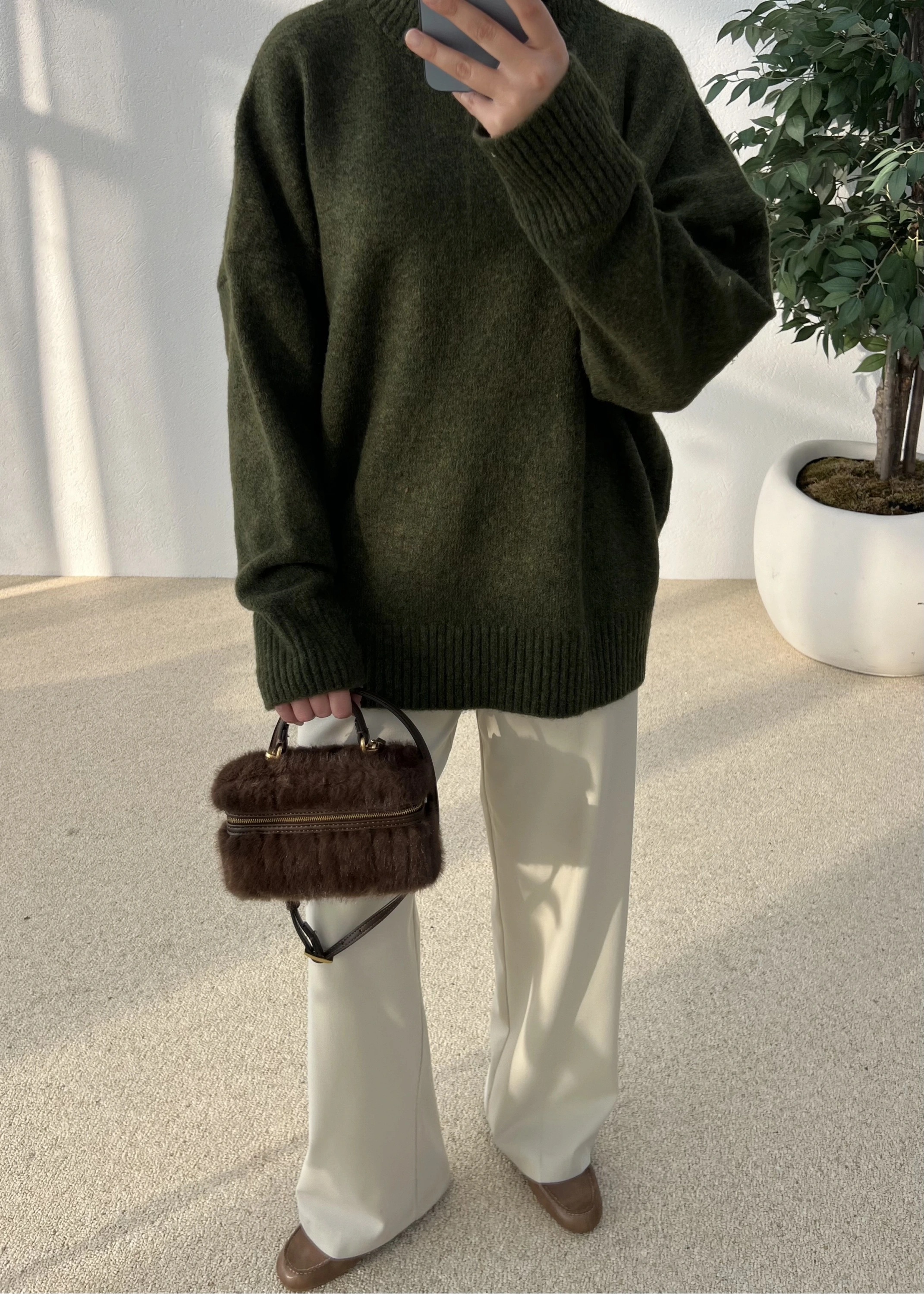 ZR PREMİUM KAZAK yosun yeşil