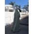 1003 DÜĞMELİ ŞİFON ABAYA mint