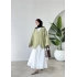 ALAÇATI KETEN KİMONO YEŞİL