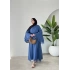 ARABİC ŞİFON ASTARLI H&M ELBİSE MAVİ