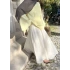 Astarlı ROYAL şifon etek ekrü