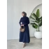 DRAPE ELBİSE LACİVERT
