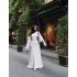 Eteklı Arabık keten takım bej