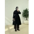 KEMERLİ KAŞE KABAN Siyah