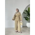 Kemerli kimono takım ağaç kabuğu