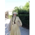 KETEN BEL OTURTMALI ELBİSE SARI