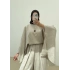 2422 KETEN PELERİN İKİLİ TAKIM Naturel
