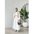 LİKRALI ELBİSE PREMİUM BEYAZ