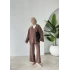 SİYAH DÜĞME MSM TAKIM KAHVE