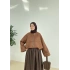 SOİ VİRAL BOMBER CEKET SÜET kahve