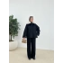 YAKASI KÜRK ZR KABAN siyah