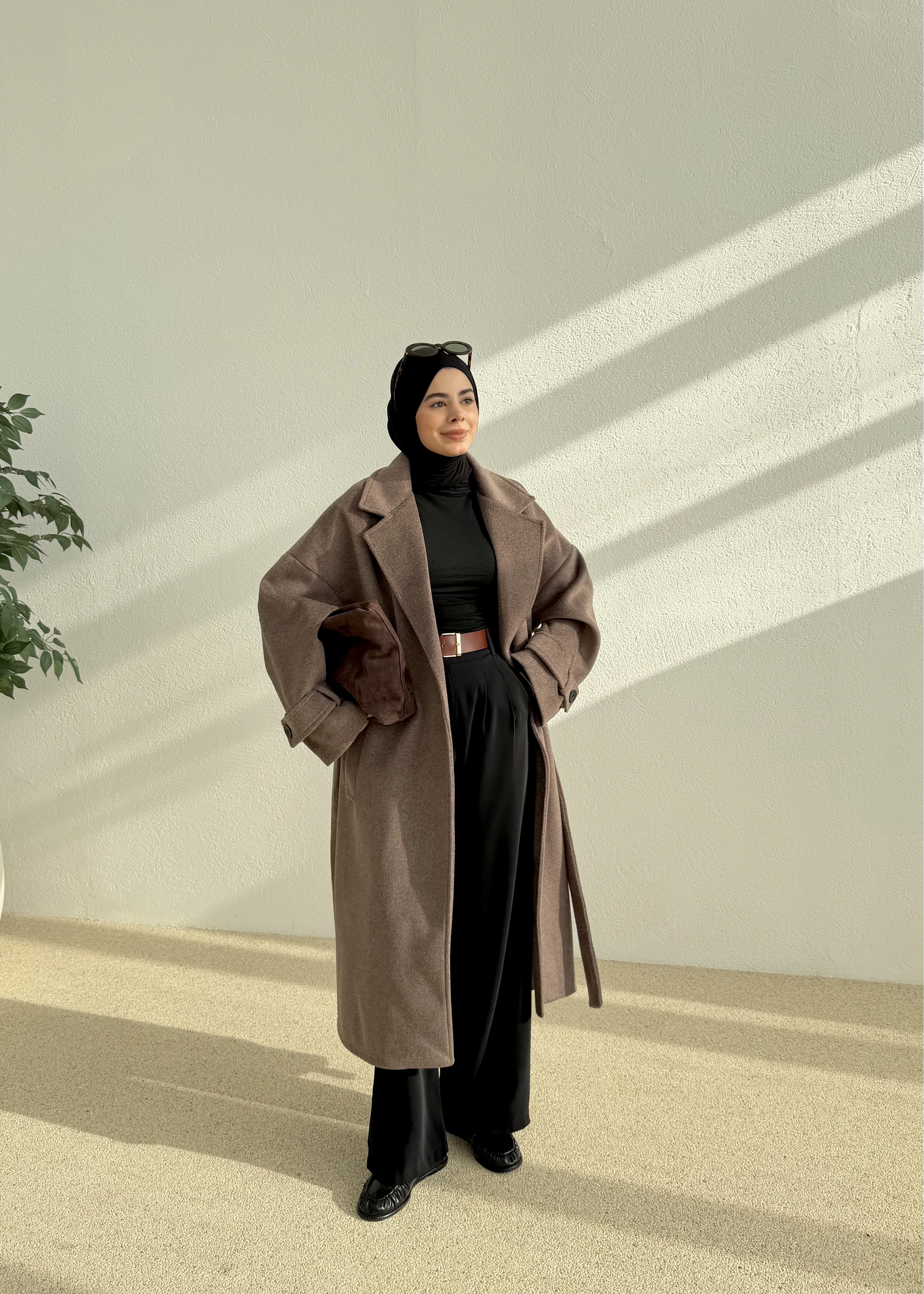 İTHAL YIRTMAÇLI PREMİUM KABAN kahve