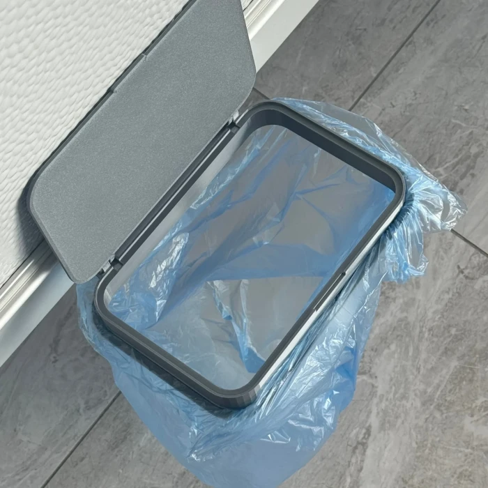 2K Karavan Çöp Kovası Kapaklı - 8mm Ray Uyumlu Poşet Tutucu