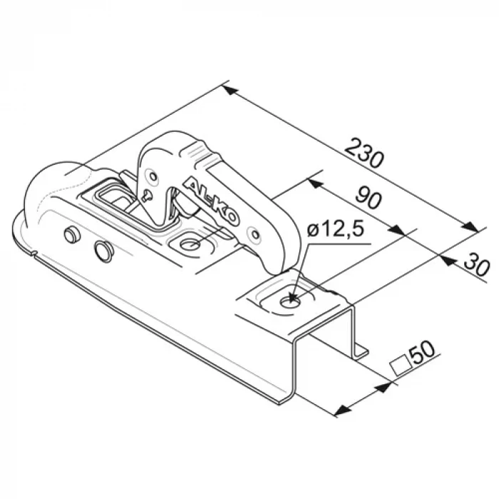 Al-Ko  AK7 Kare Kaplin 50lik (750 kg römork)