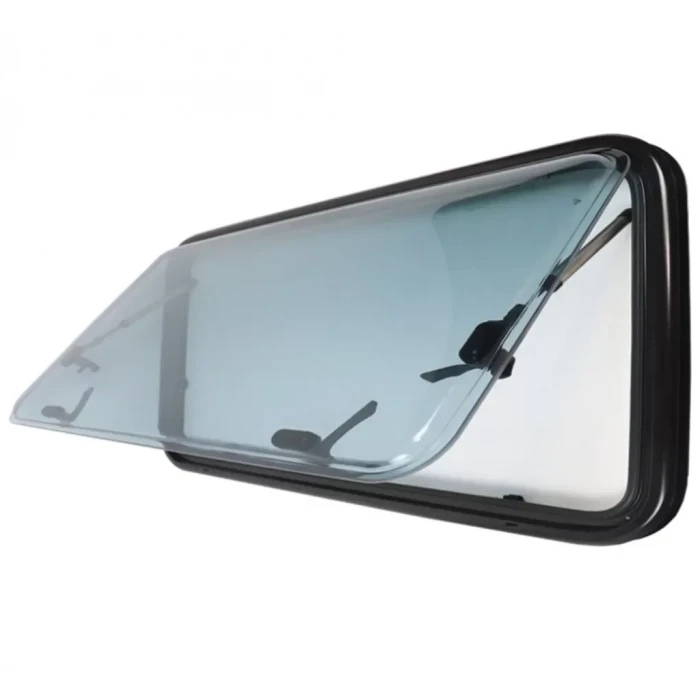 Berhimi 50x90cm Siyah Amortisörlü Karavan Camı / Pencere