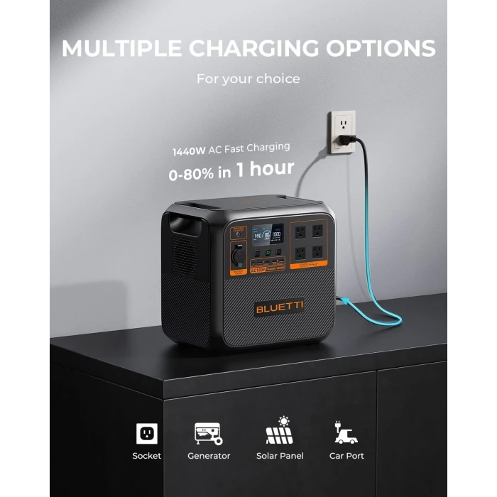 Bluetti AC180P UPS 1440Wh Kapasiteli Taşınabilir Güç Kaynağı