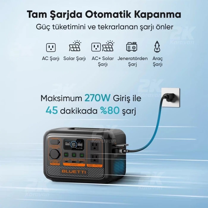 Bluetti AC2P 230.4Wh Kapasiteli Taşınabilir Güç Kaynağı
