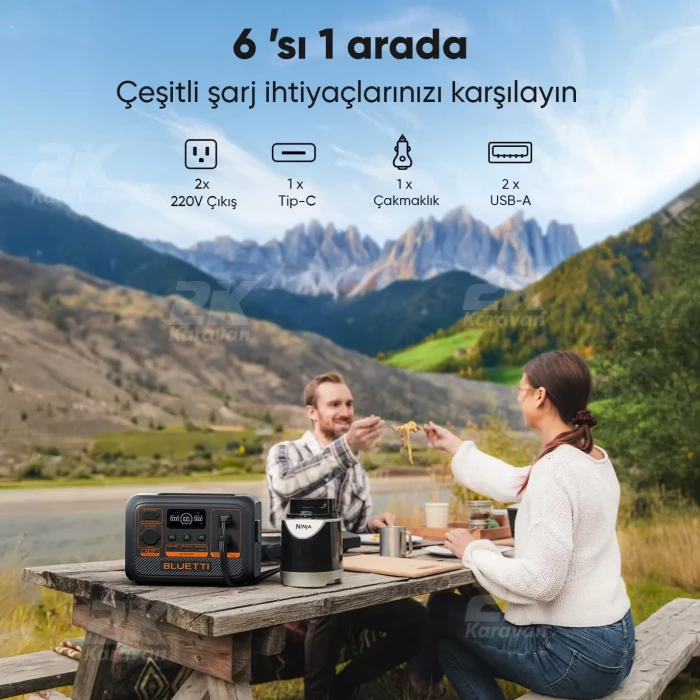 Bluetti AC2P 230.4Wh Kapasiteli Taşınabilir Güç Kaynağı