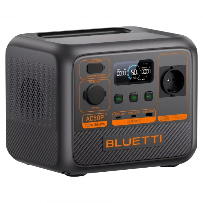 Bluetti AC50P UPS 504Wh + Bluetti 100W Güneş Paneli Taşınabilir Güç Kaynağı