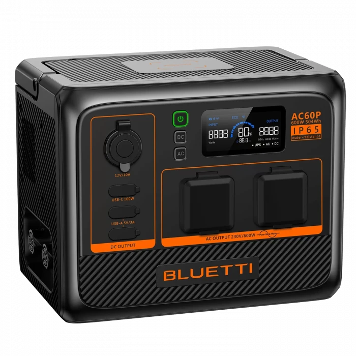 Bluetti AC60P UPS 504Wh Kapasiteli Taşınabilir Güç Kaynağı