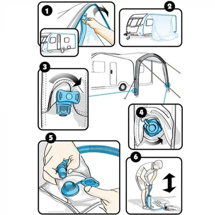 Campasist Havalı Karavan Tentesi (4 metre)