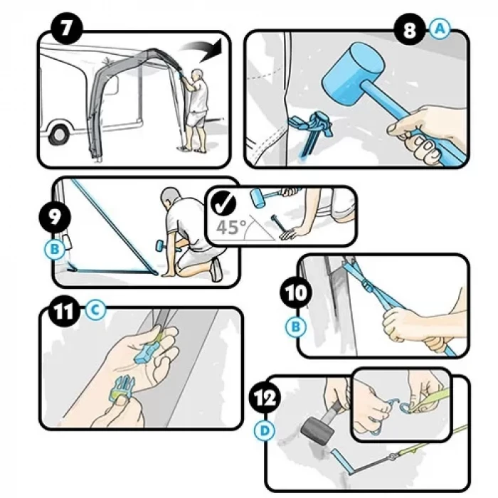 Campasist Havalı Karavan Tentesi (4 metre)
