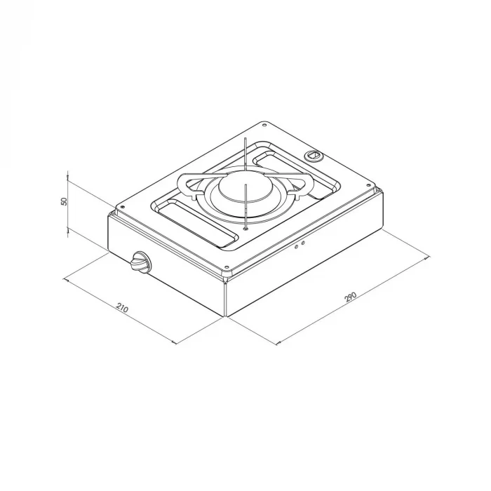 Can FN1330 Portatif Paslanmaz Çelik Tek Gözlü Karavan Ocak